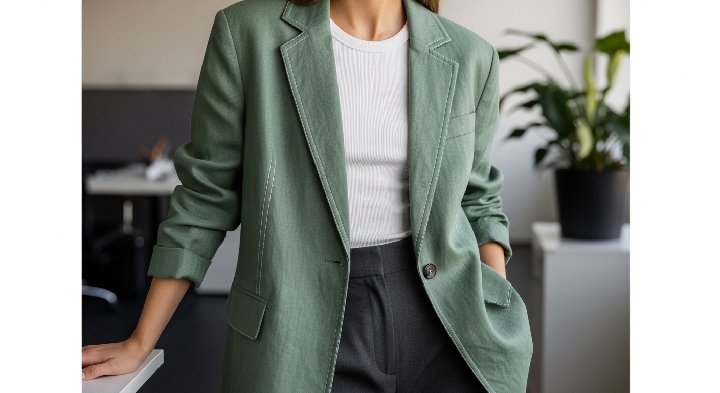 Relaxed Linen Blazer